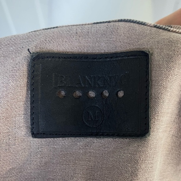 Blank NYC Brown Cheetah Print Denim Trucker Jacket - Size Medium - Picture 5 of 7